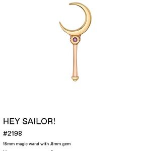 Gold and Pink Crescent Earrings